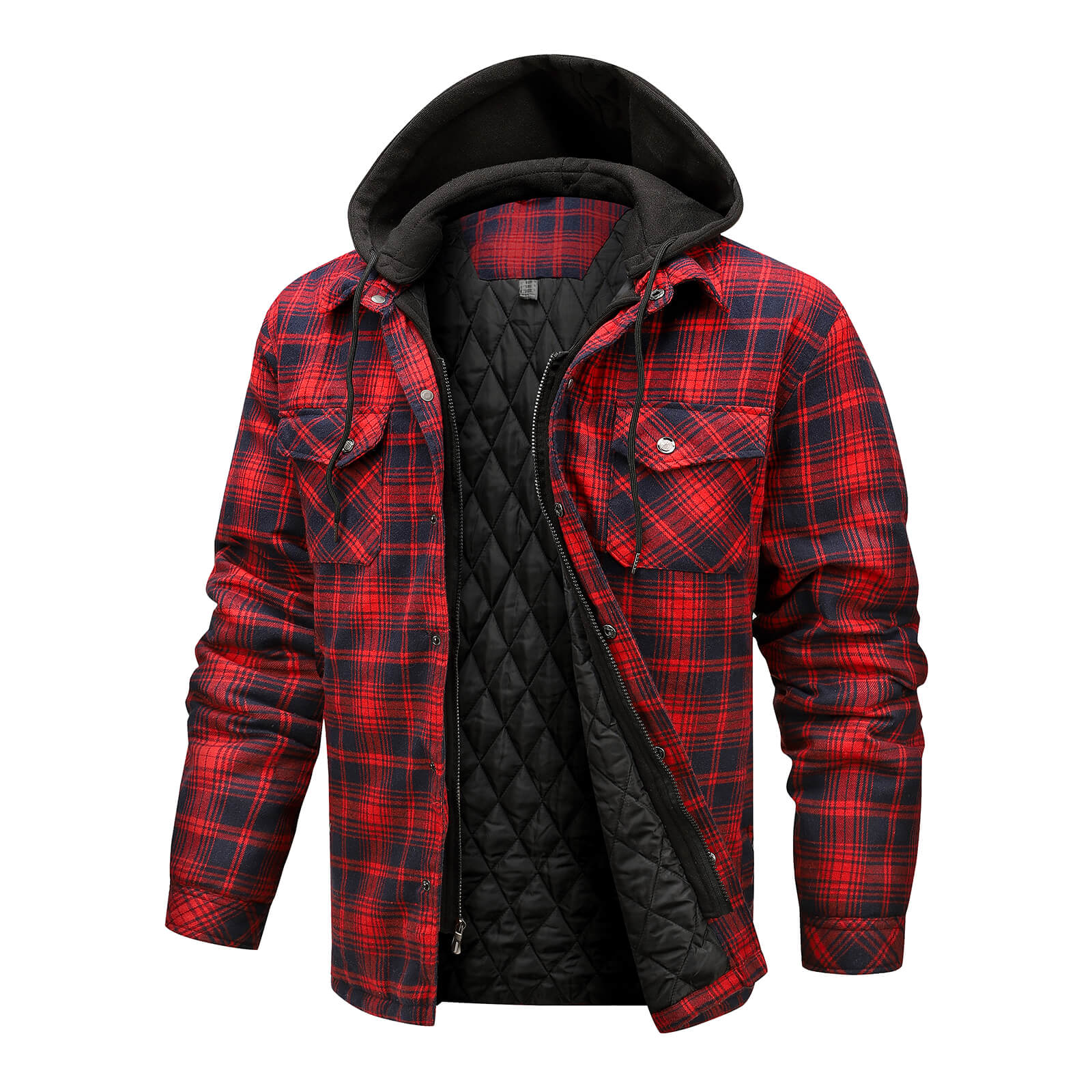 FLANNEL PLAID SHIRT JACKET