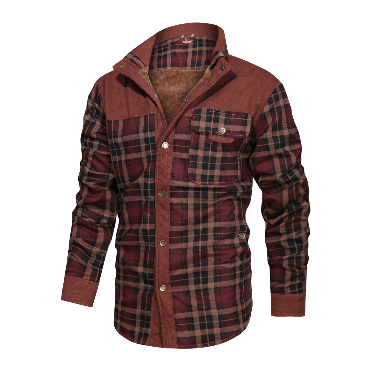 SURVIVAL COTTON PLAID SHIRT COAT