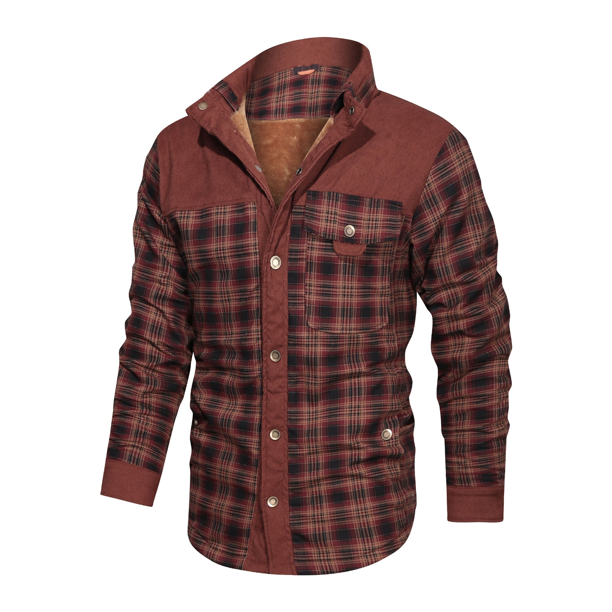 SURVIVAL COTTON PLAID SHIRT COAT